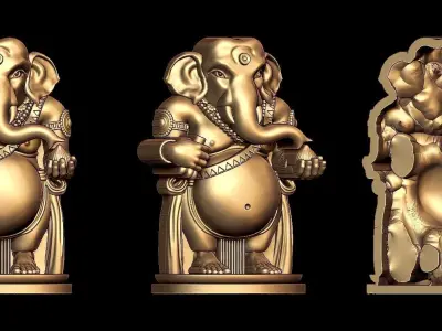 STANDING GANESHA  3D model