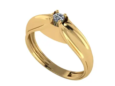 wedding engagement women ring 3dm 3D print model buy