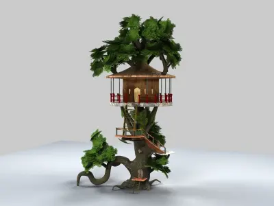 Tree House 3D model