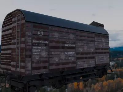 Auschwitz wagon ww2  3D model