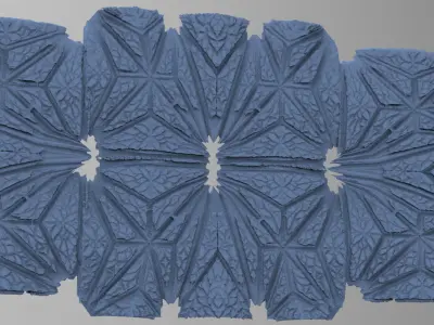 Art Deco Notra Dame cathedral Floor paneling 3 3D model