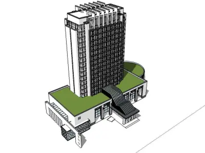 vacation spot-Resort-Fashion Leisure Hotel-0198 3D model