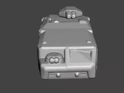 6MM SCALE COLONIAL MARINES APC MINIATURE MODEL SCIFI GAMES EPIC 3D print model