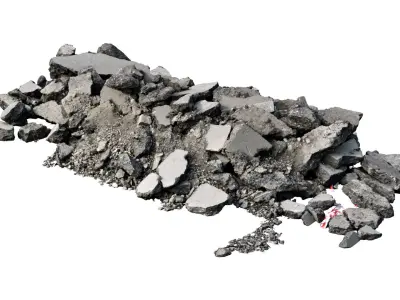 Asphalt rubble RAW Scan 3D model