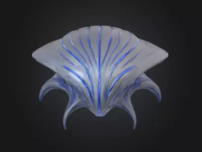 Abyssal Void Carapace Low-poly 3D model