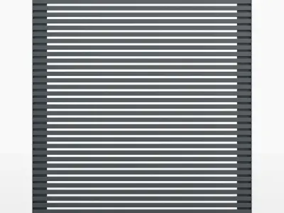 Aluminum Fence Model 4 3D Model Pack