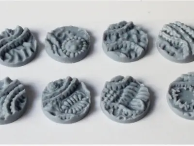 Daemon Scourge Bases - Pack 3D print model
