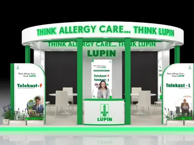 6m x 6m Booth Design Texture