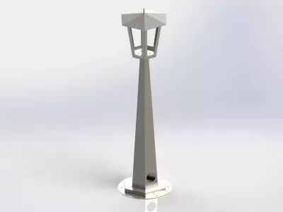Gardenlight metal street lamp Free 3D model