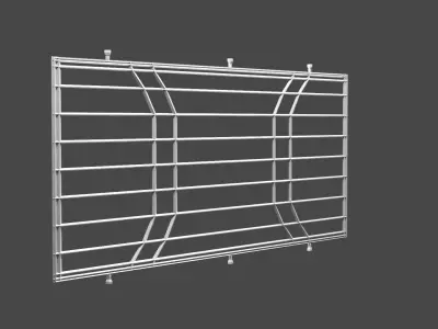 A 3D WINDOW FENCE DESIGN Free 3D model