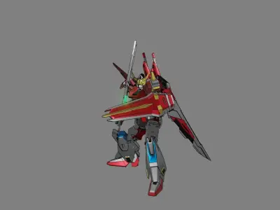 Attacker Gundam 22 3D model