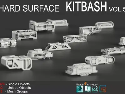 Hard Surface KitBash Vol 5 3D model