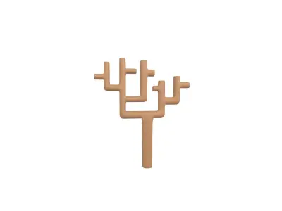 Cartoon Tree v18 002 Low-poly 3D model
