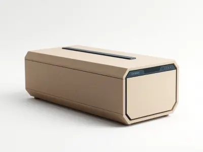 Futuristic Storage Box Sleek Design model pack Low-poly 3D model