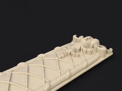 dekor gold ruler 3D model