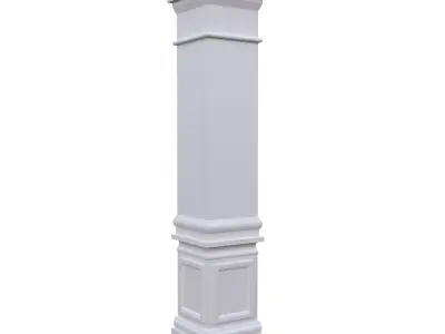 Classic Architectural Pillar Column Low Poly PBR Low-poly 3D model