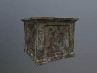 column Low-poly 3D model