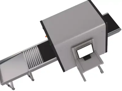 X-Ray Machine With Metal Detector 3D model