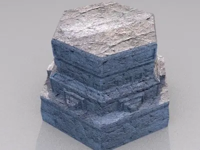 Pedestal Statue Sculpture Base 3D print model
