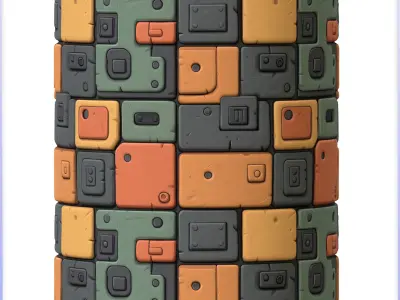 SciFi Seamless Texture Texture 8