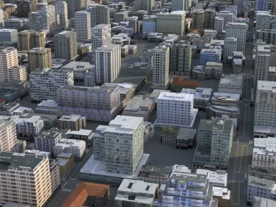 City 85 Low-poly 3D model