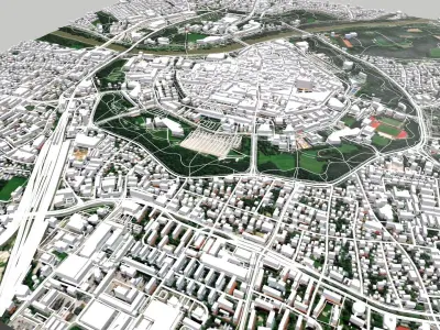 Cityscape Ingolstadt Germany 3D model