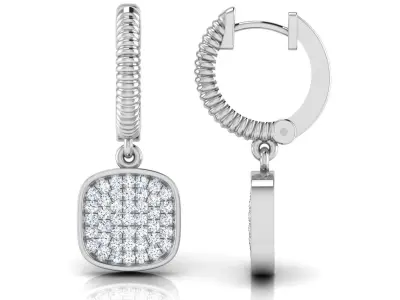 Floral Style Earring 3D print model