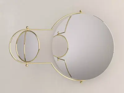 Orbit Wall Mirror Free 3D model