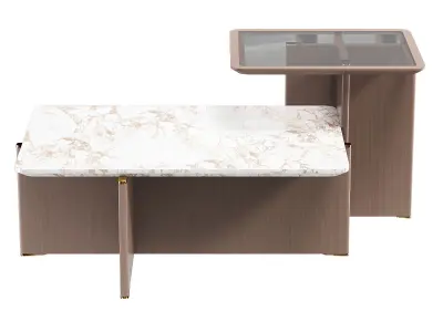 CENTER TABLE GETTY Low-poly 3D model