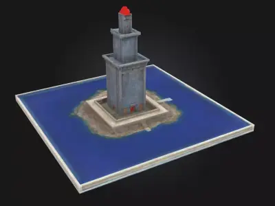 Lighthouse Model Classic Coastal Beacon  3D model