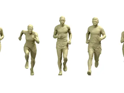 Running and Jogging -  26 Architectural Figures 3D print model