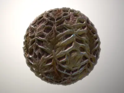 Material Skin Monster 53 Seamless PBR Texture Texture