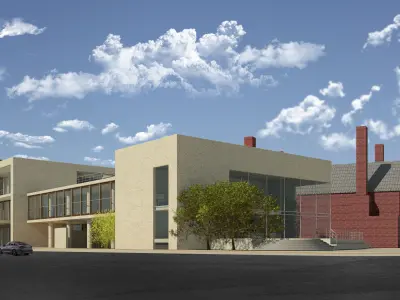 Community Center in Berlin - Moabit Street 3D model