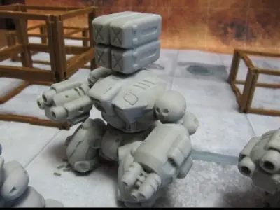 CHIBI-TECH SD - TRIDENT ARM-A VULCAN   3D print model