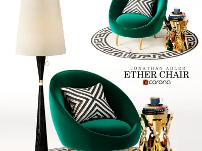 Ether Chair Jonath Anadler 3D model