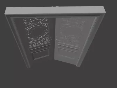 Titanic reception doors 3D model
