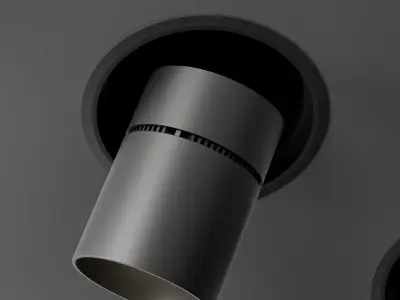 Reggiani set 3 acoustic ceiling lamp 3D model