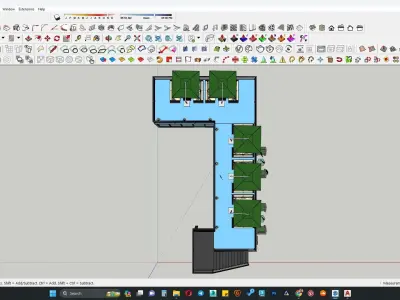 Container restaurant 3d model 3D model