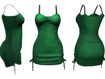 Spaghetti Dress Low-poly 3D model