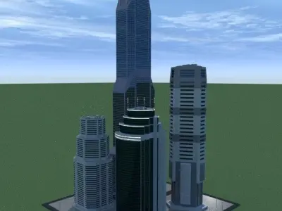 SpiderWare City Block 3D model 2
