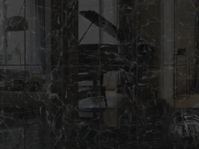 Wall Tiles Museum Laurent Black 60x120 Set 2 Texture