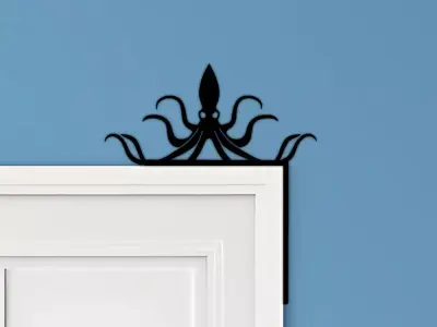 Octopus Door Corner Decor 3D print model order