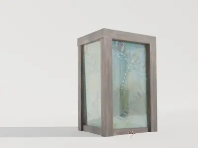 Lantern Free low-poly 3D model