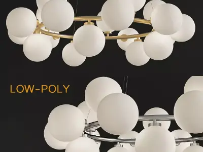 Chandelier Inflora 25 plafonds by Atelier Areti 3d model Low-poly 3D model