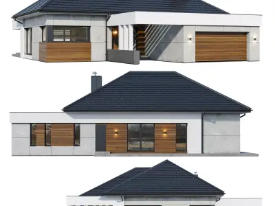Modern house v99 3D model