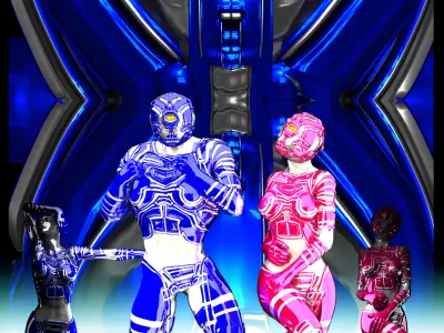 Daz Robot Low-poly 3D model