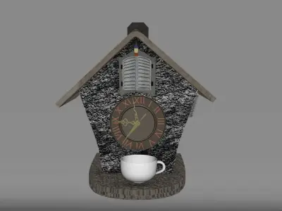 housebird clock  3D model