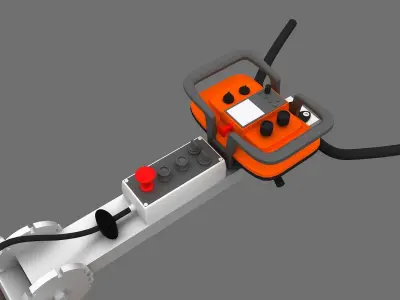 Concrete Floor Grinder Polisher Machine 3d Model 3D model