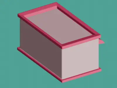 Low poly cartoon shop 3D model Game Ready Low-poly 3D model