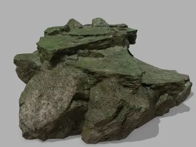 Stair rock Low-poly 3D model buy